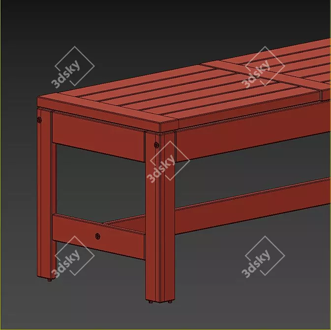 Title: Modern Outdoor Table & Chairs Set 3D model image 5
