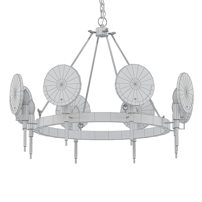 Deveno 308 LED Pendant Light 3D model image 2