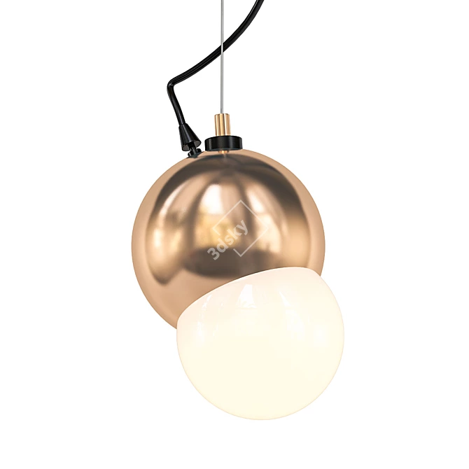 Buzzing Elegance: Bumblebee Pendant 3D model image 1