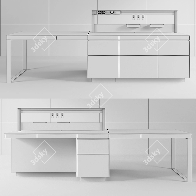 Italian Genius Loci Kitchen Island 3D model image 7