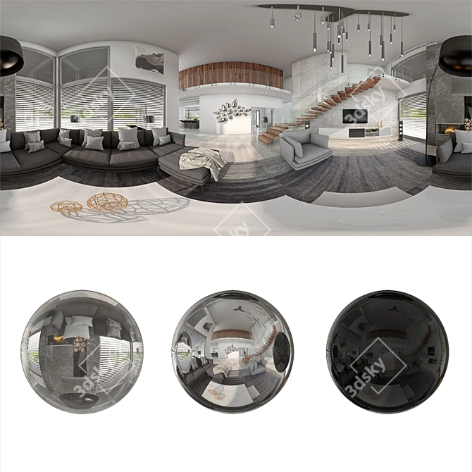 High-Resolution HDRI Texture 3D model image 1
