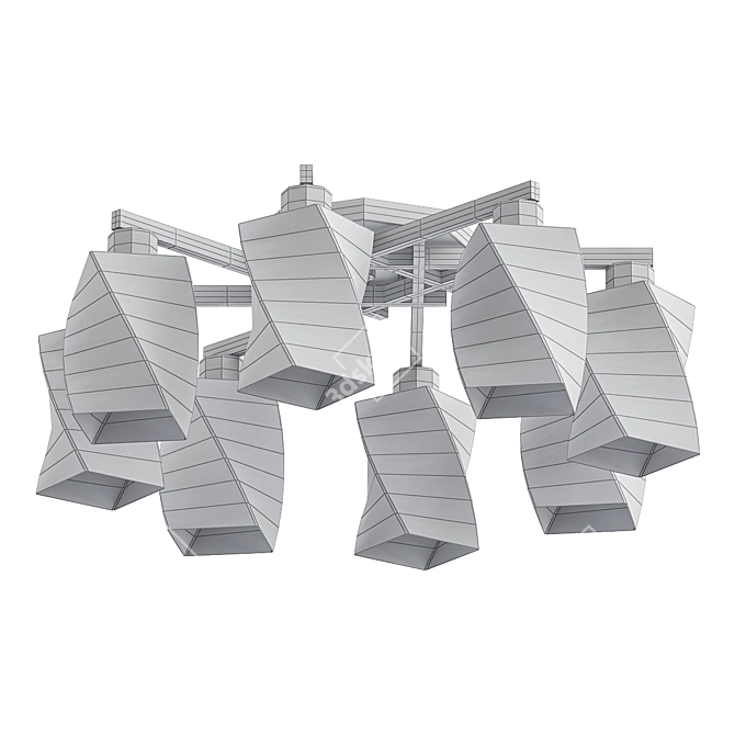 Elegant Citilux Granada Chandelier 3D model image 2