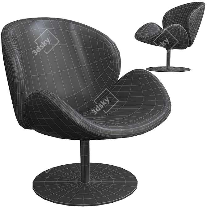 BoConcept Ogi: Modern Design Armchair 3D model image 2