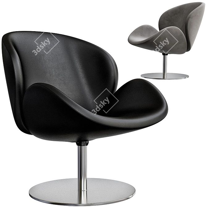 BoConcept Ogi: Modern Design Armchair 3D model image 3