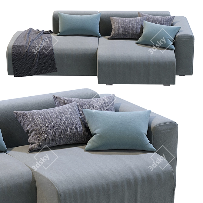  Mags Soft Corner Lounge: Modern Comfort for Your Living Space 3D model image 1