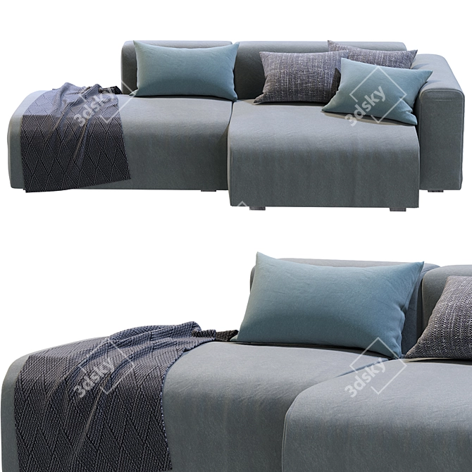  Mags Soft Corner Lounge: Modern Comfort for Your Living Space 3D model image 3