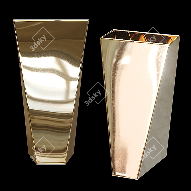 Title: Art Deco 24 Handle - Elegant Studio Lighting 3D model image 2
