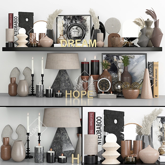 Luxter Decorative Set Vol 1: Stylish Interior Design 3D model image 1