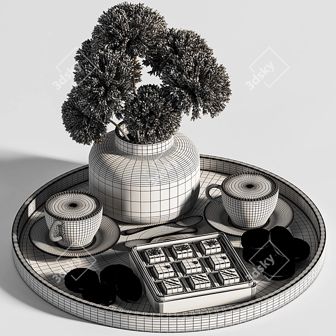 Elegant Decor Set - 10 3D model image 7