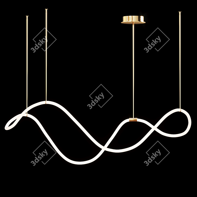 Scandinavian Pendant Lights: Stylish and Versatile 3D model image 5