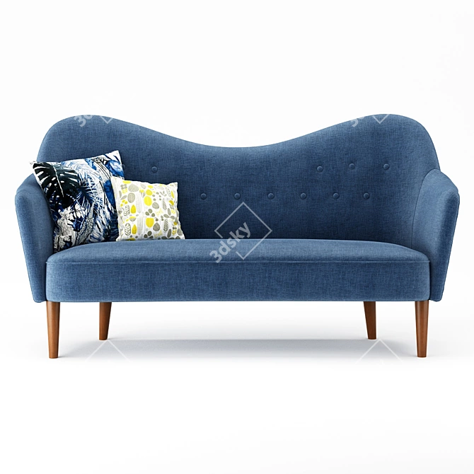 Sampsel Sofa: Timeless Elegance by Carl Malmsten 3D model image 2