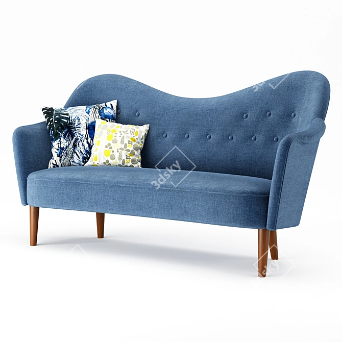 Sampsel Sofa: Timeless Elegance by Carl Malmsten 3D model image 3