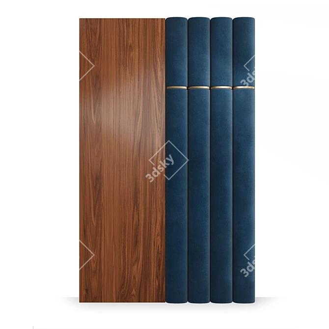 Title: Sagano Wall Panels: Luxury Embodiment in Natural Wood 3D model image 1