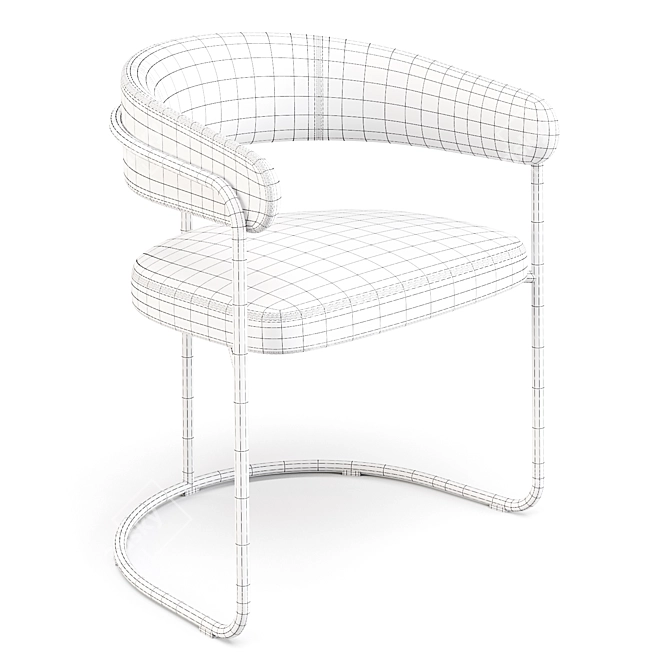 Opus Dining Chair by +Halle: Classic Design with a Modern Twist 3D model image 5