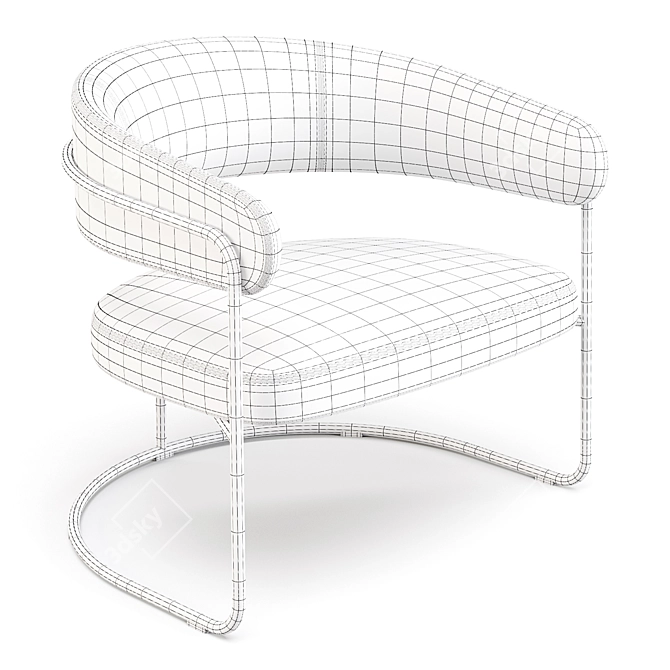 Opus Lounge Chair by +Halle: Classic Comfort and Contemporary Design 3D model image 5