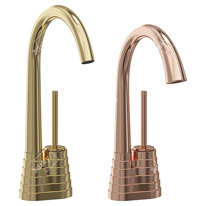 Title: Stella Titian One-Handle Washbasin Mixer 3D model image 3