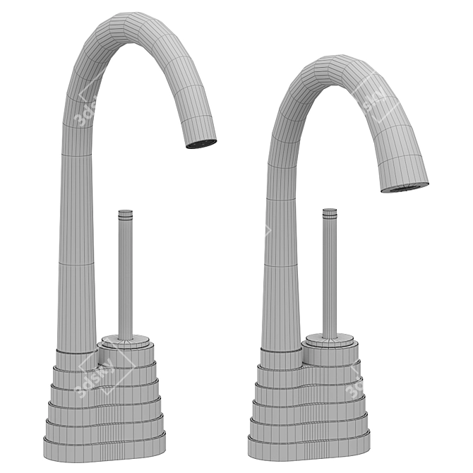 Title: Stella Titian One-Handle Washbasin Mixer 3D model image 4