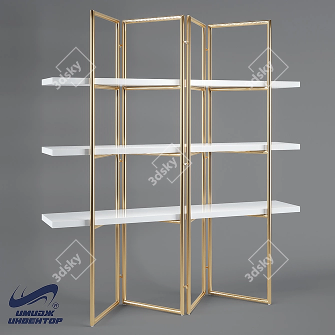 Title: Air Wall OM Rack-Screen - Sleek and Functional 3D model image 1