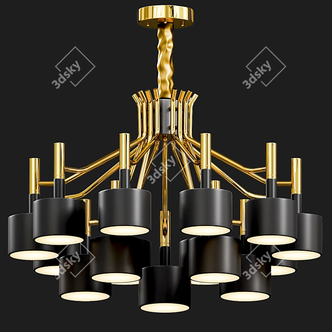 Modern LED Pendant Lights 3D model image 2