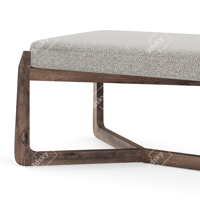 Modern Roscoe Bench - Sleek and Stylish Seating 3D model image 3