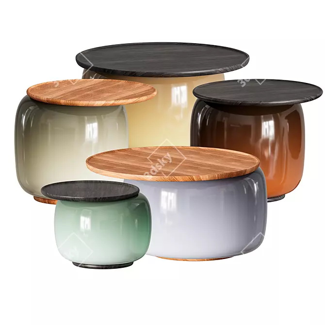 Harmony in Design: Linteloo's Balanced Coffee Tables 3D model image 1