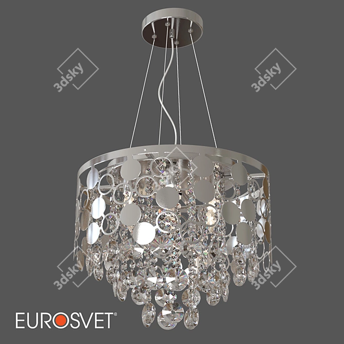 Smart Chandelier with Wi-Fi Control | OM Eurosvet 3D model image 2