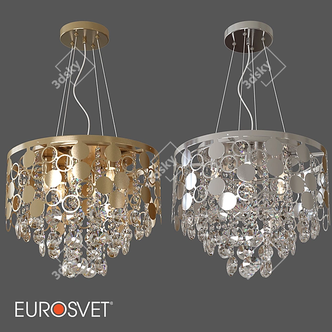 Smart Chandelier with Wi-Fi Control | OM Eurosvet 3D model image 3