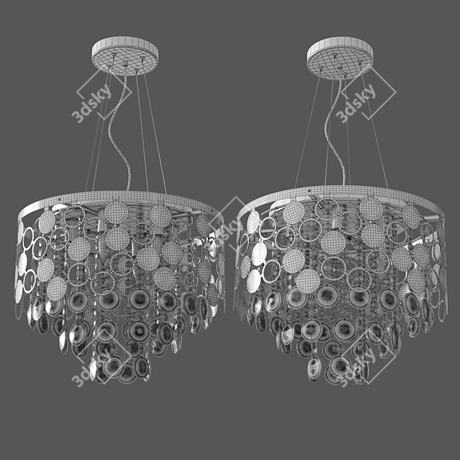 Smart Chandelier with Wi-Fi Control | OM Eurosvet 3D model image 4