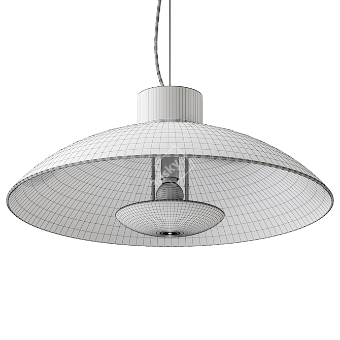 Sleek Pendant Lamp: Modern Illumination 3D model image 2