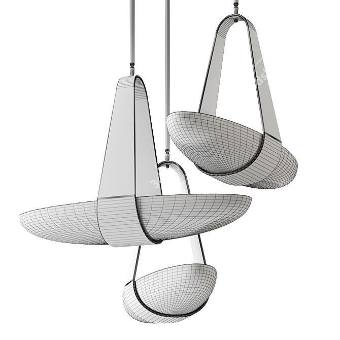 Elegant Sophia Chandelier: Vray & Corona versions for stunning illumination! 3D model image 3