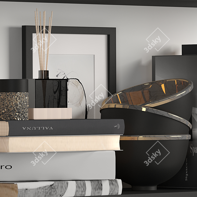 Elegant Home Decor Set 3D model image 4