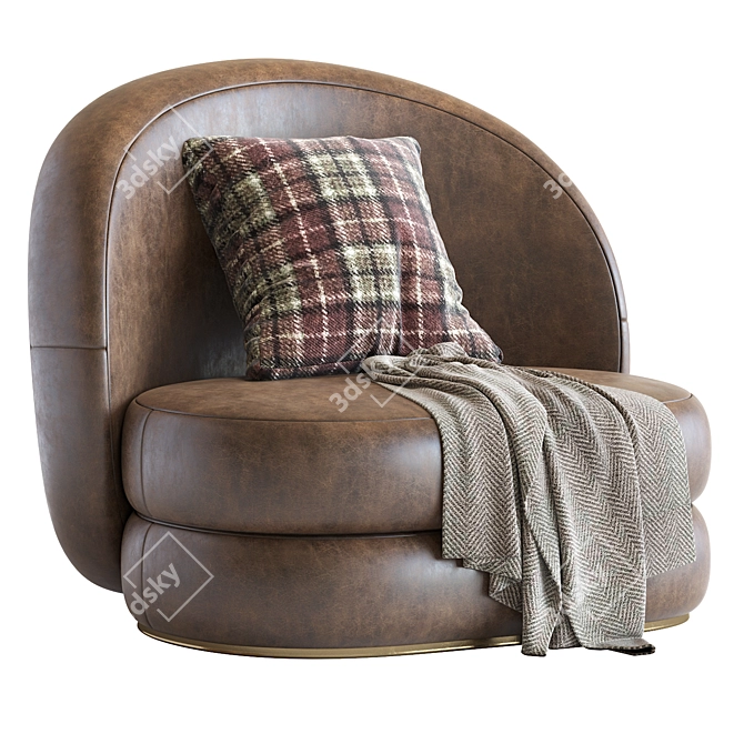 Contemporary Comfort: Modern Armchair 3D model image 1