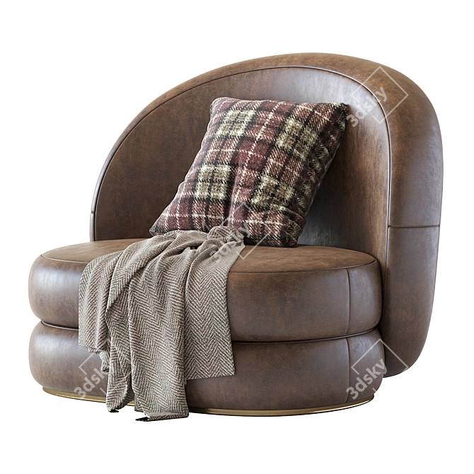 Contemporary Comfort: Modern Armchair 3D model image 2