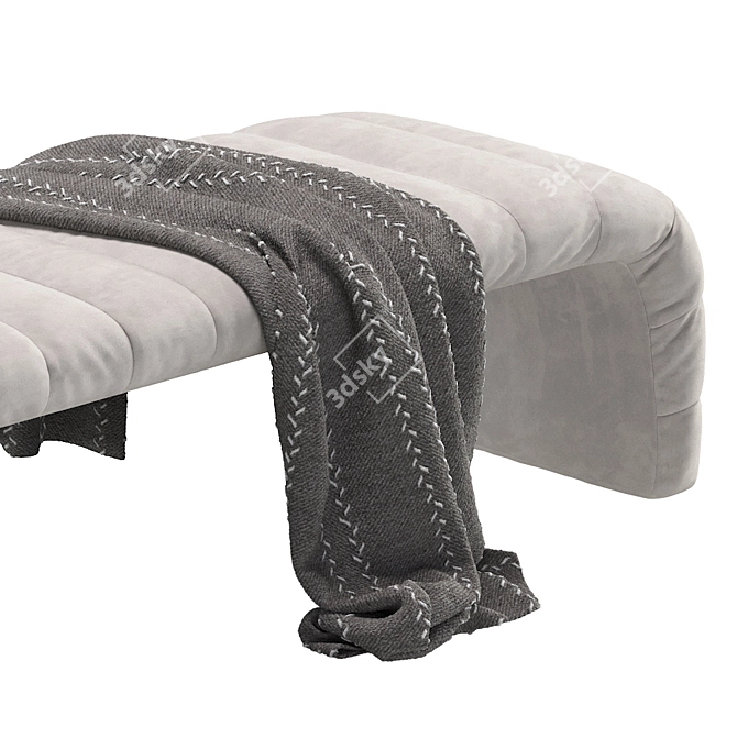 Luxurious Coco Republic Westwood Bench 3D model image 2
