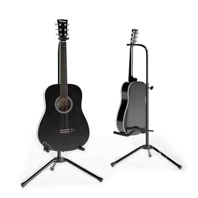 Veston F-38 Acoustic Guitar 3D model image 1