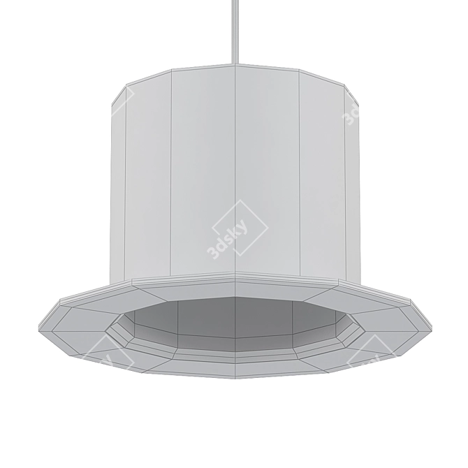 Banker Bowler Pendant Lamp 3D model image 2