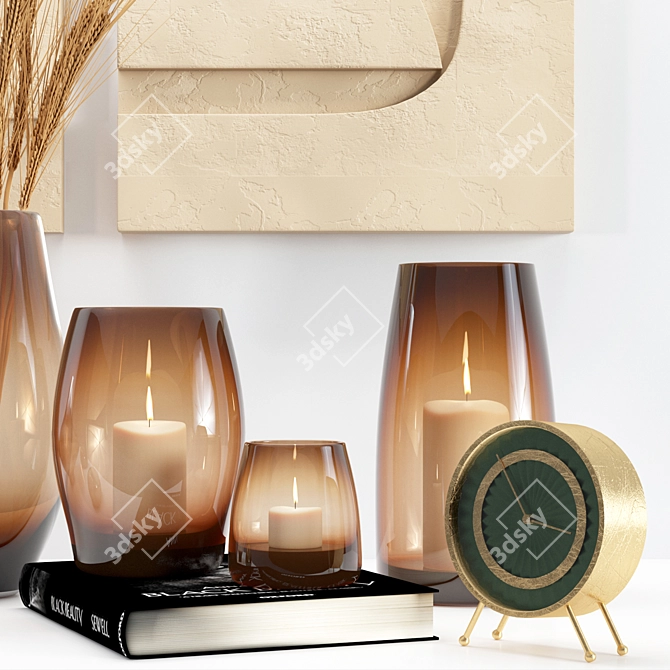Versatile Decor Set: Table, Bedside, Console 3D model image 3