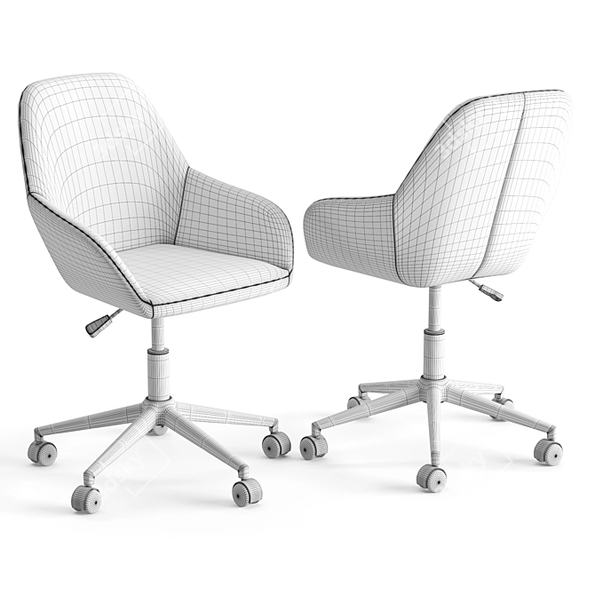 Ergonomic Flash Furniture Office Chair 3D model image 2