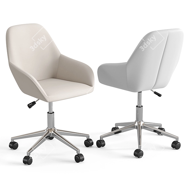 Ergonomic Flash Furniture Office Chair 3D model image 7