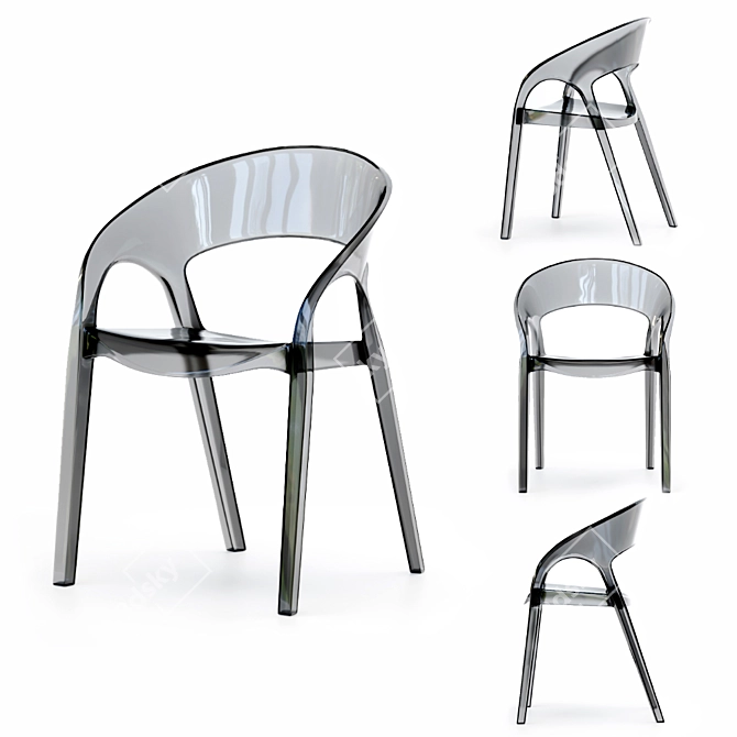 Sleek and Stackable: Pedrali GOSSIP 620 3D model image 1