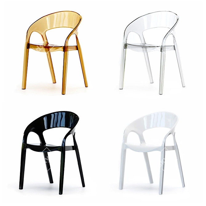 Sleek and Stackable: Pedrali GOSSIP 620 3D model image 10