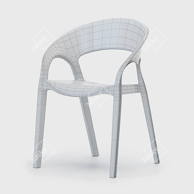 Sleek and Stackable: Pedrali GOSSIP 620 3D model image 11