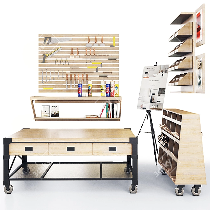Ultimate Workstation Tools 3D model image 4