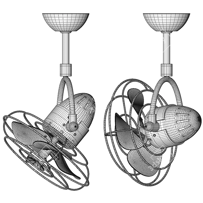 Weatherproof Outdoor Ceiling Fans 3D model image 6