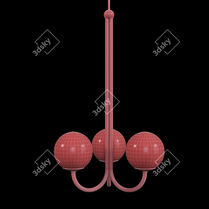 Contemporary Pendant Light: Doret 54 3D model image 2