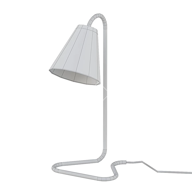 Sleek Paperclip Desk Illuminator 3D model image 2