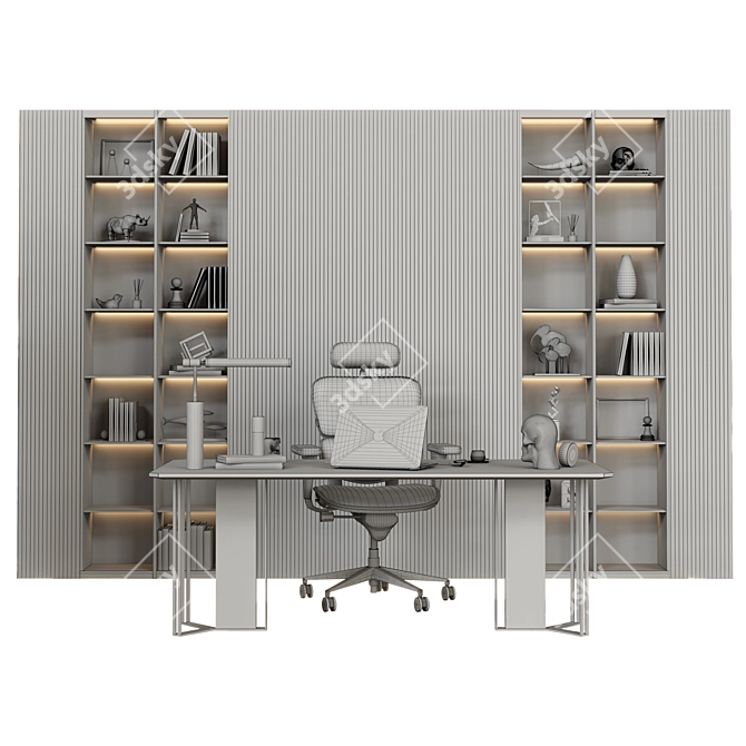 Modern Office Furniture Set 5: Stylish and Functional 3D model image 3