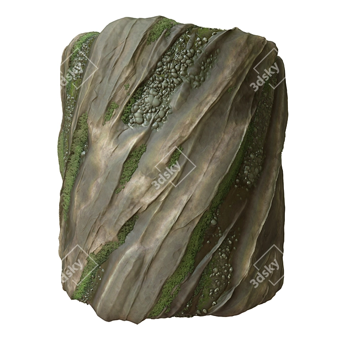 Mossy Rock Generator | SBSAR | 4K 3D model image 1