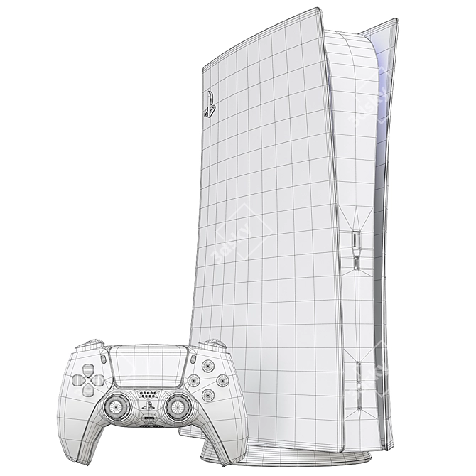 Next-Level Gaming: Sony PlayStation 5 3D model image 4