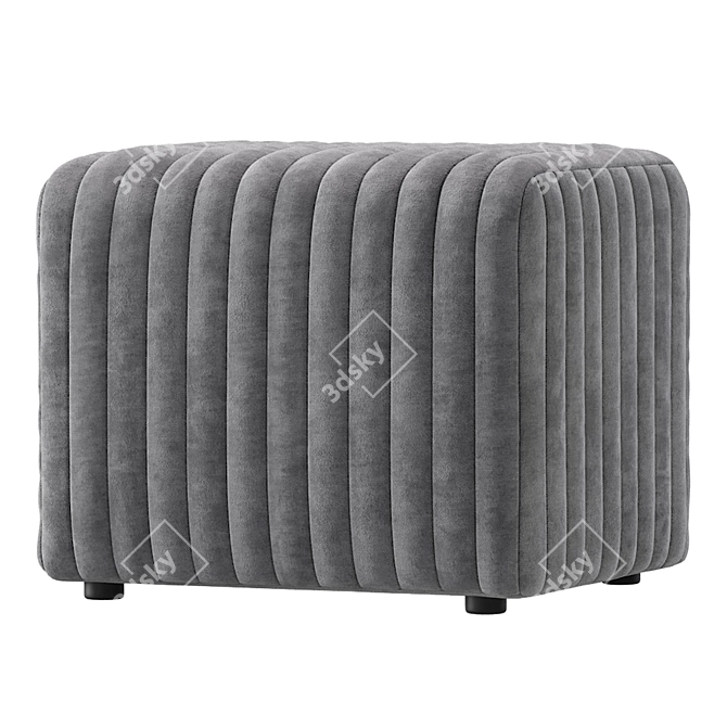 Elegant Rosetta Ottoman by Coco Republic 3D model image 4